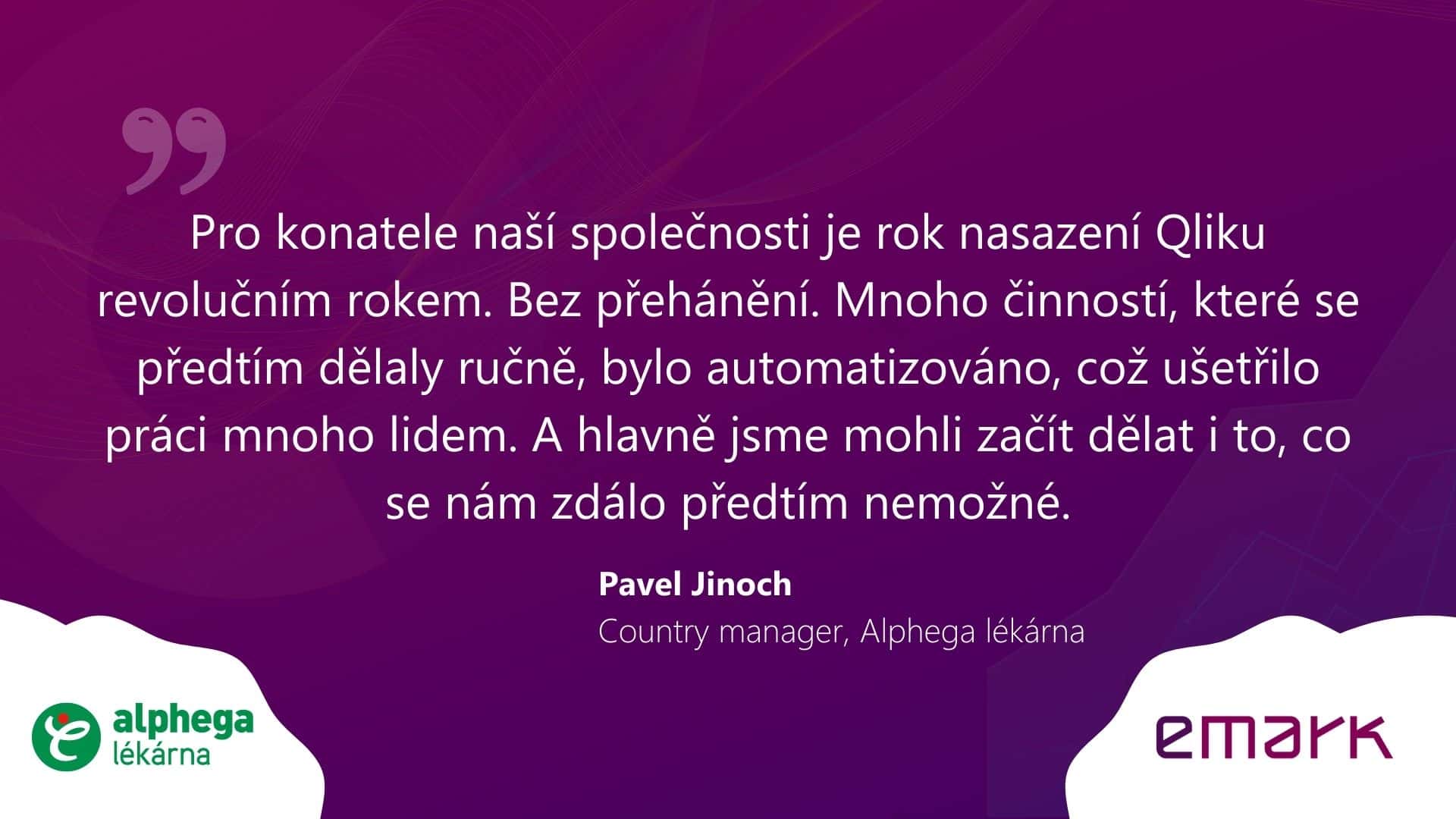 Testimonial Alphega lekarna CZ 2 - Rozhovor: Data pomáhají řídit 280 lékáren sítě Alphega lékárna