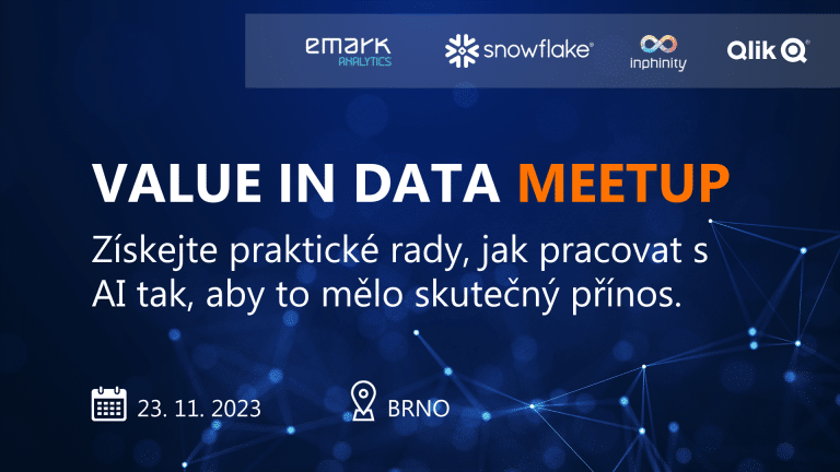 Objevte sílu umělé inteligence v Qlik a Snowflake na setkání Value in Data | Brno 2023. Dobré jídlo, pití a uvolněná atmosféra zaručeny.