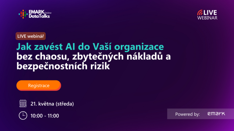 ONLINE WEBINÁŘ - Jak zavést AI do organizace bez chaosu, zbytečných nákladů a bezpečnostních rizik