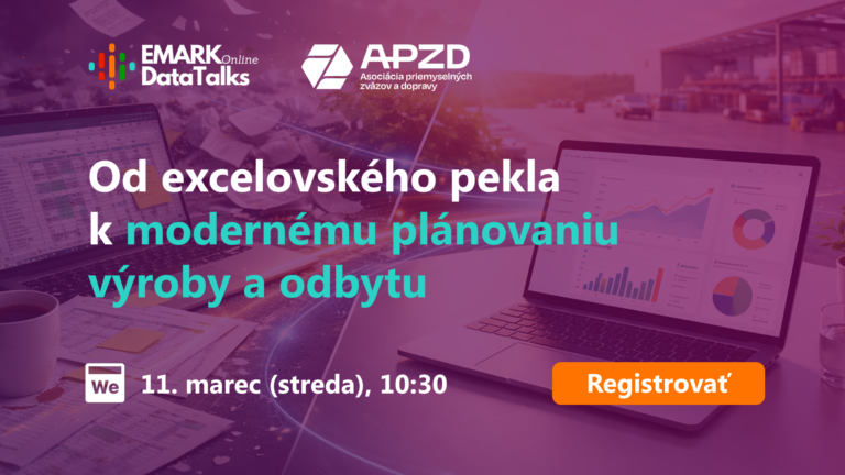 Moderné plánovanie výroby v praxi. Náš webinár ukáže, ako nahradiť tabuľky efektívnym riešením na konkrétnych príkladoch z firiem.