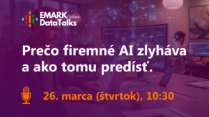 LIVE WEBINÁR: Vaše firemné AI nemá problém s inteligenciou. Má problém s vašimi dátami